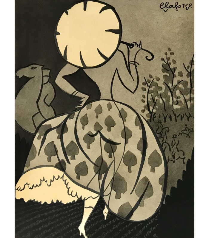 BAUDELAIRE (Charles). Poèmes. Illustrés de 20 lithographies en couleurs de Lucien Laforge.