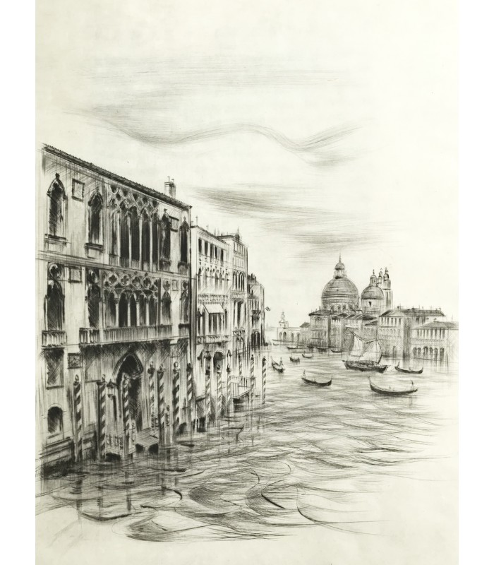 [VENISE] Venise éternelle. Textes choisis. Pointes sèches originales de R. W. Thomas.