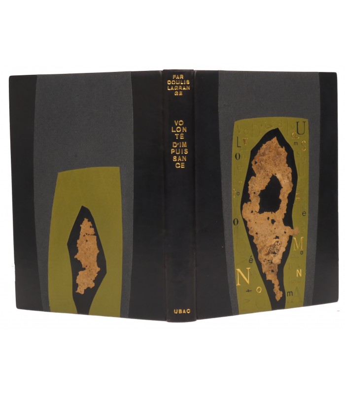 FARDOULIS-LAGRANGE (Michel). Volonté d'impuissance. Dessins de Raoul Ubac. Préface de Michel Leiris. Edition originale