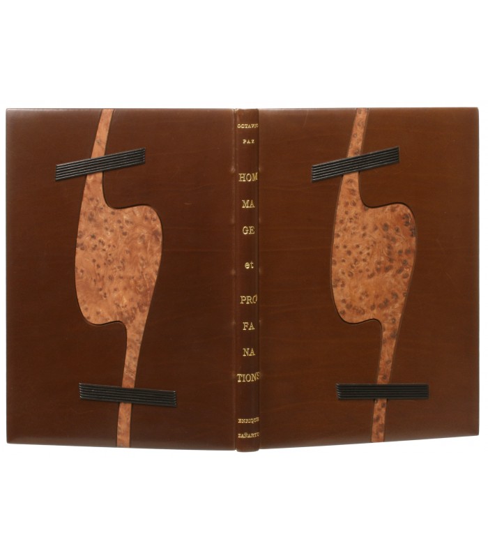 PAZ (Octavio). Hommage et profanations. Edition originale. Reliure de Renaud Vernier.