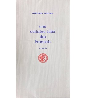 [TYPOGRAPHIE] OLLIVIER (Jean-Paul). Une certaine idée des Français (extraits). Illustrations par Andrée Derck