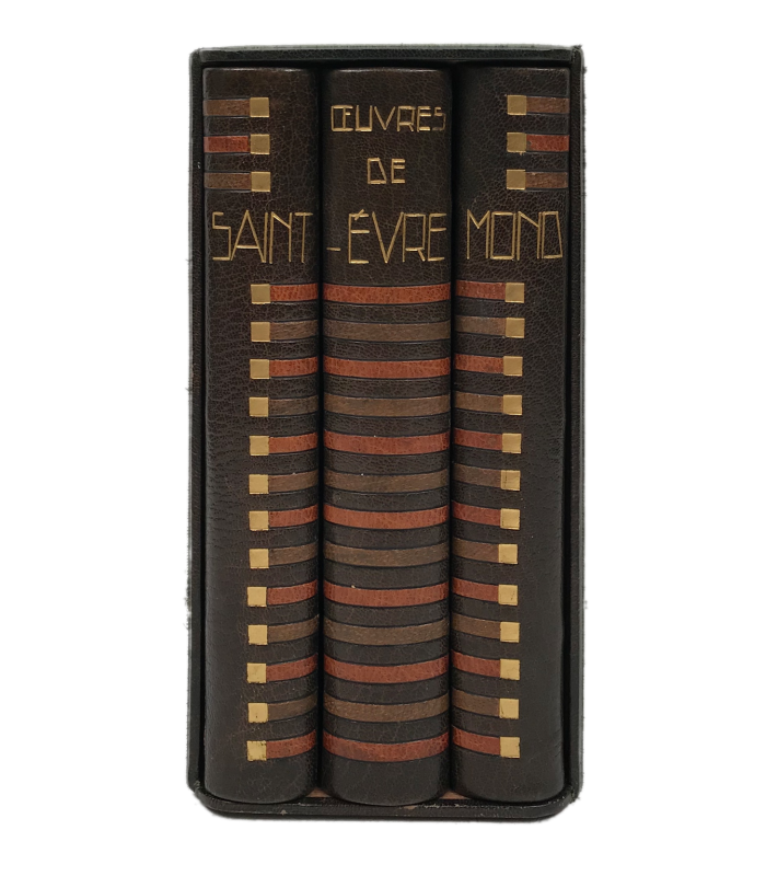 SAINT-EVREMOND (Charles de Marguetel de Saint-Denis, seigneur de). Oeuvres. Reliure de Paul Bonet