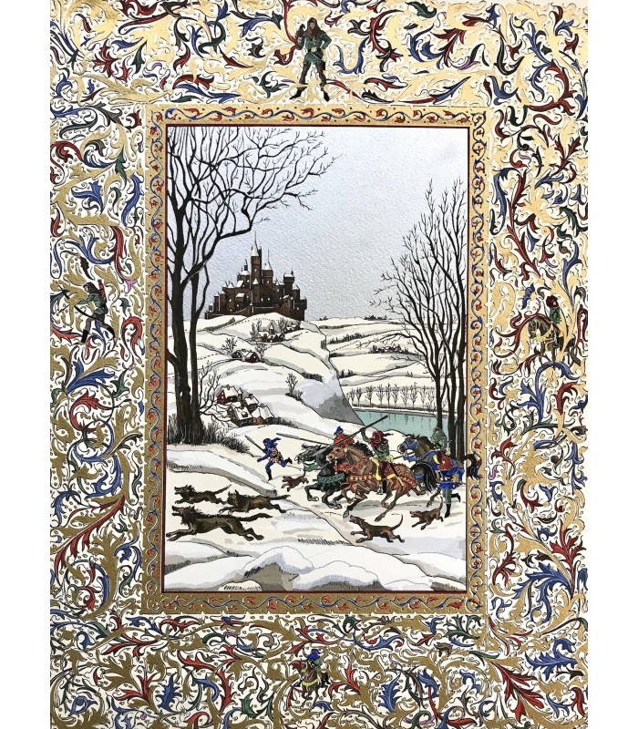 FERRIERES (Henry de). Le Livre du Roy Modus et de la Royne Ratio. Enluminures d'Arnaud Ansaldi et hors-texte de Jean Gradassi.