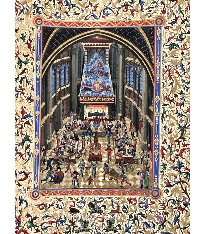 FERRIERES (Henry de). Le Livre du Roy Modus et de la Royne Ratio. Enluminures d'Arnaud Ansaldi et hors-texte de Jean Gradassi.