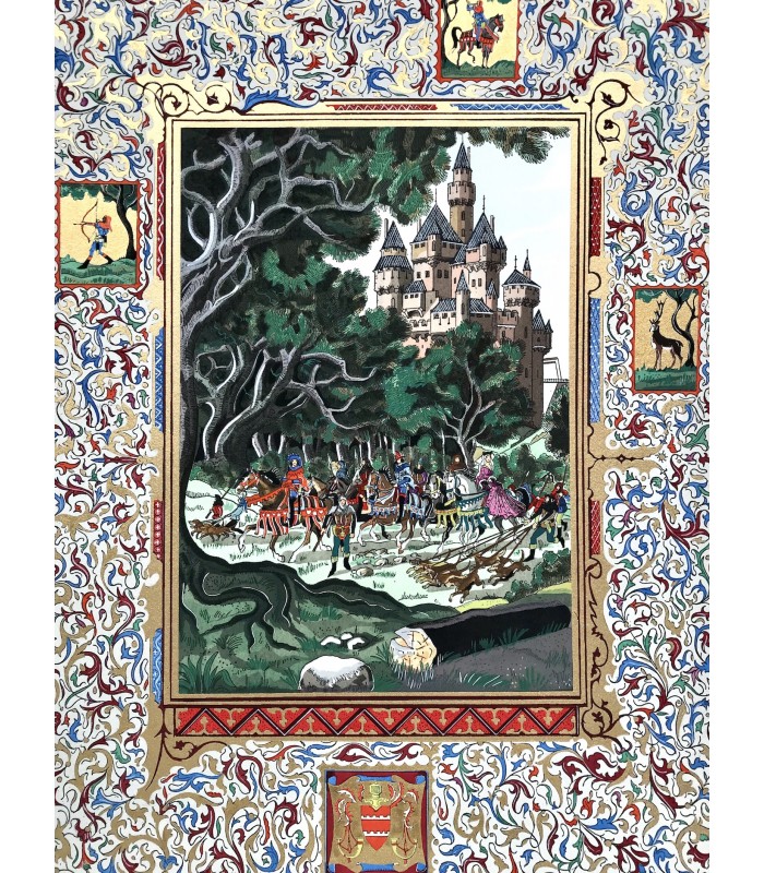 FERRIERES (Henry de). Le Livre du Roy Modus et de la Royne Ratio. Enluminures d'Arnaud Ansaldi et hors-texte de Jean Gradassi.