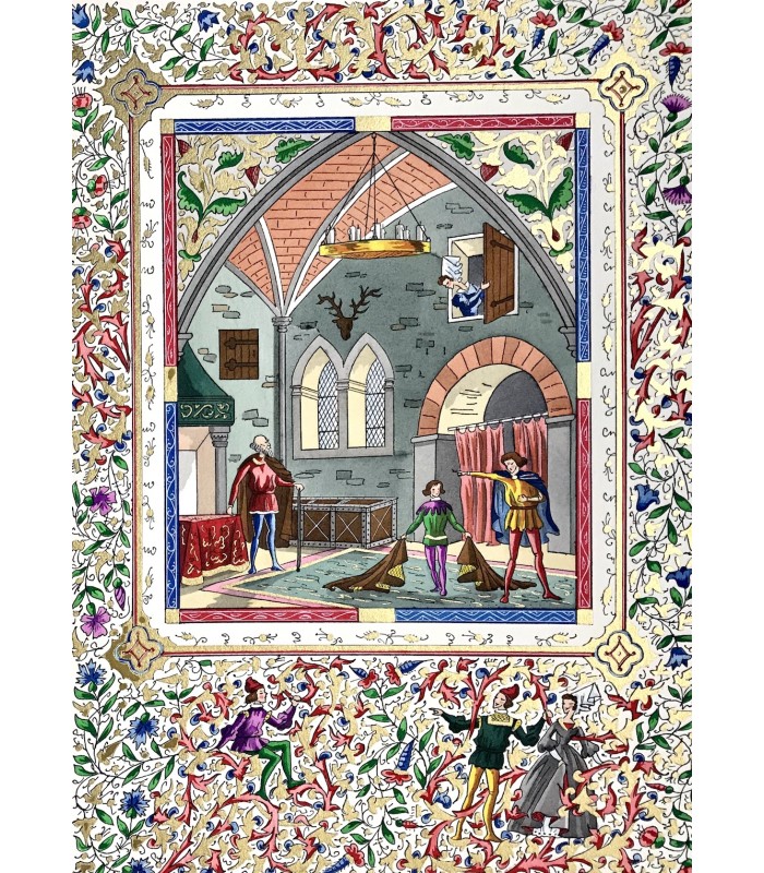 FABLIAUX DU MOYEN-AGE. Miniatures en couleurs de Lucy Boucher.