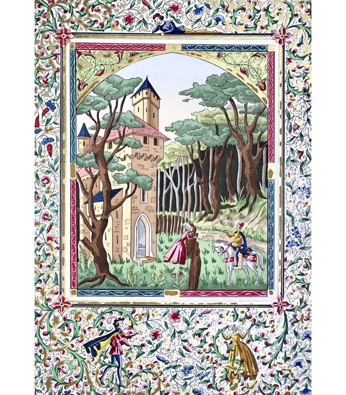 FABLIAUX DU MOYEN-AGE. Miniatures en couleurs de Lucy Boucher.