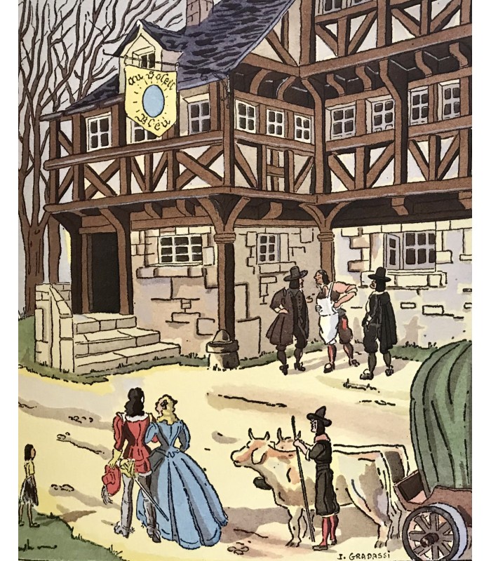 GAUTIER (Théophile). Le Capitaine Fracasse. Illustré d'aquarelles originales de Jean Gradassi. Reliure de Mativet.