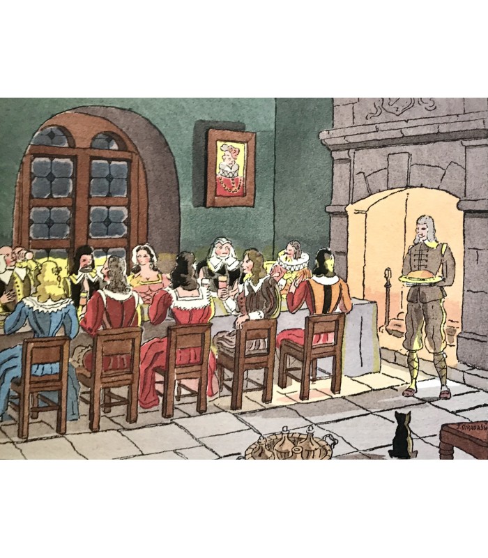 GAUTIER (Théophile). Le Capitaine Fracasse. Illustré d'aquarelles originales de Jean Gradassi. Reliure de Mativet.