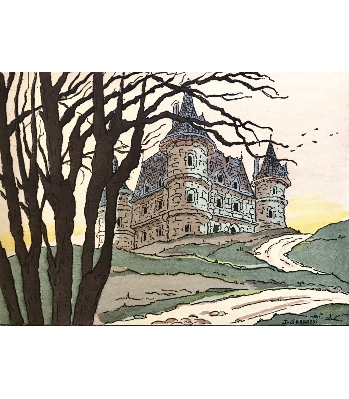 GAUTIER (Théophile). Le Capitaine Fracasse. Illustré d'aquarelles originales de Jean Gradassi. Reliure de Mativet.