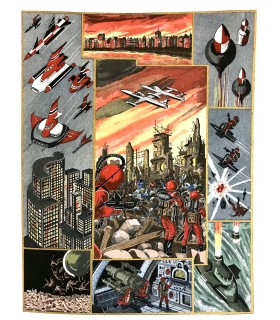 NOSTRADAMUS. Les Merveilleuses Centuries et prophéties de Nostradamus. Illustrations en couleurs de Jean Gradassi.