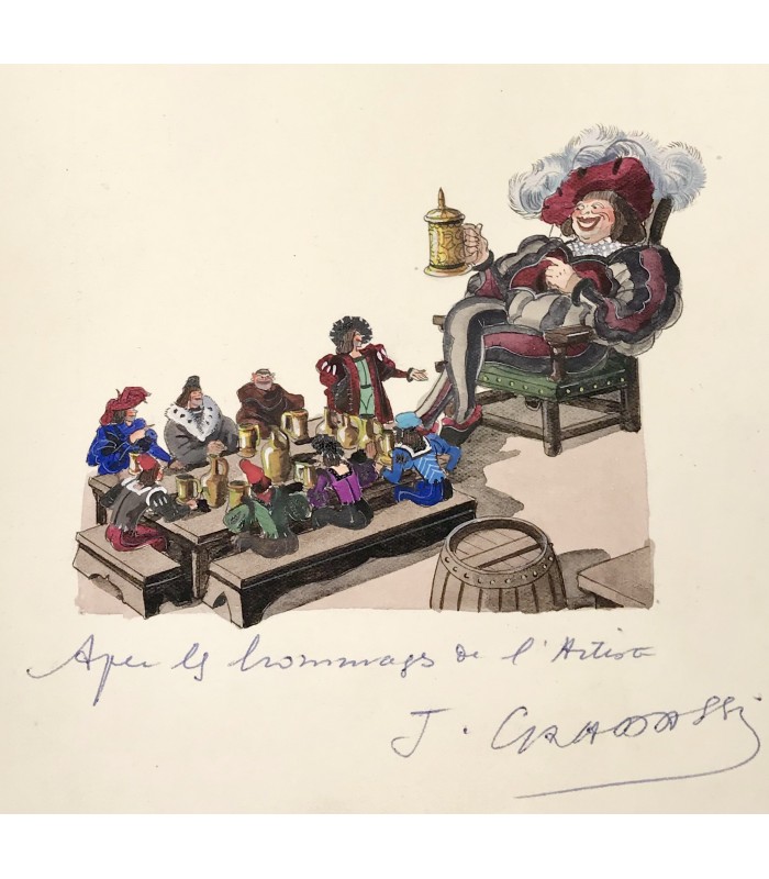 RABELAIS (François). Œuvres. Illustrations en couleurs de Jean Gradassi.