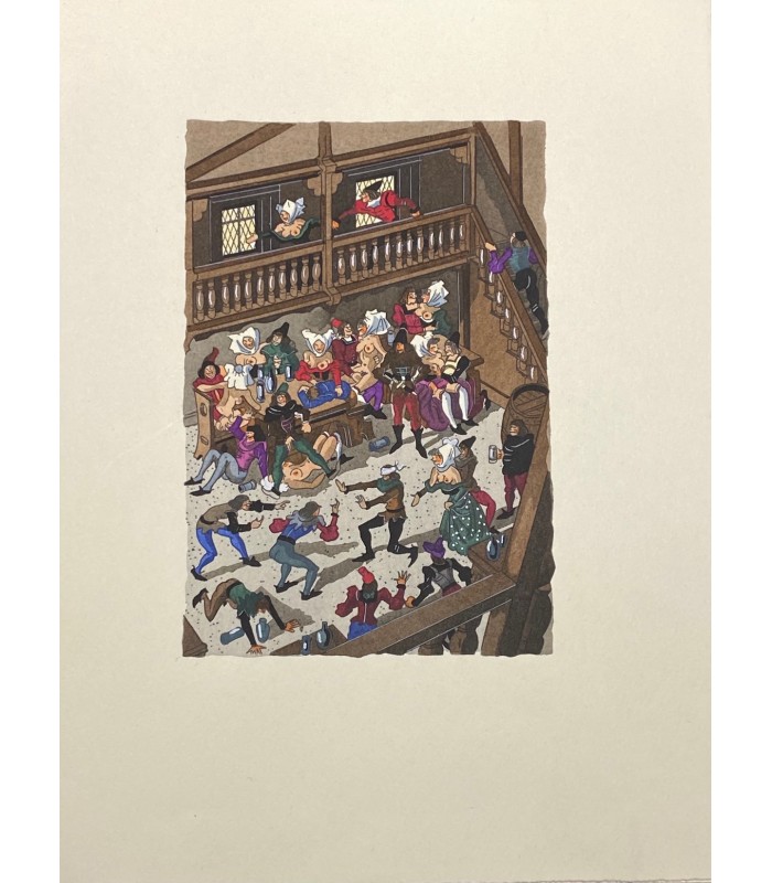 VILLON (François). Les Repeues franches, suivies du Monologue. Miniatures originales de Jean Gradassi.