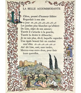 [CURIOSA] Etrennes gaillardes dédiées à ma commère, ou le Petit Neveu de Grécourt. Illustrations d'André Hubert.