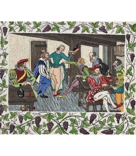 EROS, EPINES ET ROSES. De Villon aux libertins jusqu'à Saint-Pavin. Illustrations d'André Hubert.