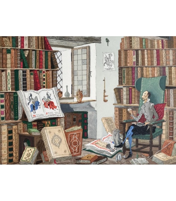 CERVANTES (Miguel de). L'Ingénieux Hidalgo Don Quichotte de la Manche. Illustrations d'Henry Lemarié.