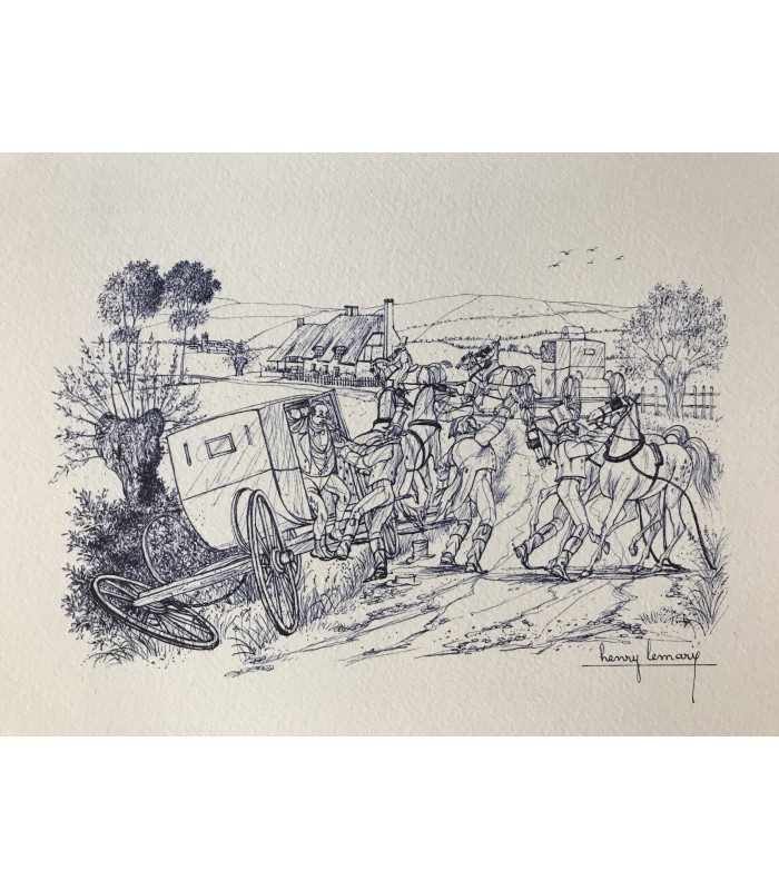 DICKENS (Charles). Les Aventures de monsieur Pickwick. Illustrations d'Henry Lemarié.