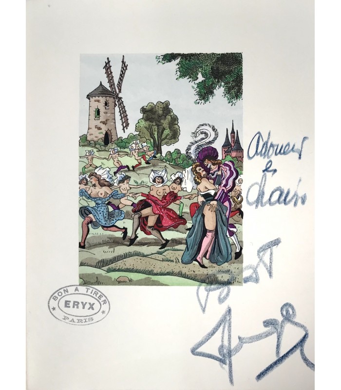 RABELAIS (François). Pantagrueline prognostication, suivie de la Sciomachie. Miniatures originales de Jean Gradassi.