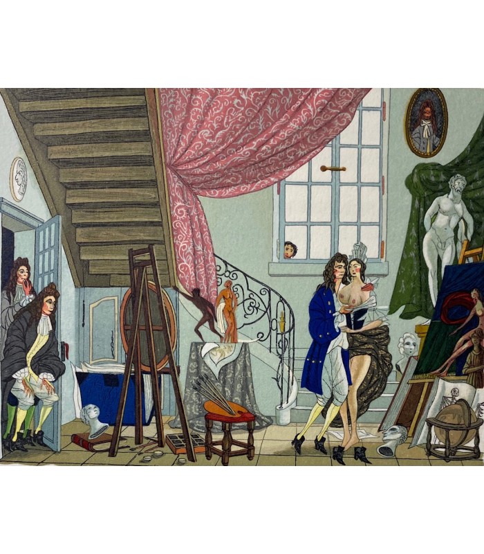 LA FONTAINE (Jean de). Contes. Illustrations d'Henry Lemarié. Paris, Les Heures Claires, 1970.