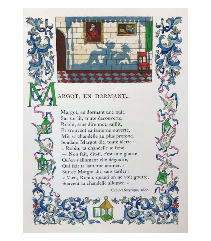 VILLON (François). Œuvres. Miniatures originales en couleurs par André Hubert.