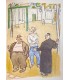 AYME (Marcel). Romans de la province. 32 aquarelles de Berger, Bofa, Brayer, Fontanarosa, Joël et Rémusat. Cartonnage NRF.