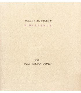 MICHAUX (Henri). A distance. Edition originale.