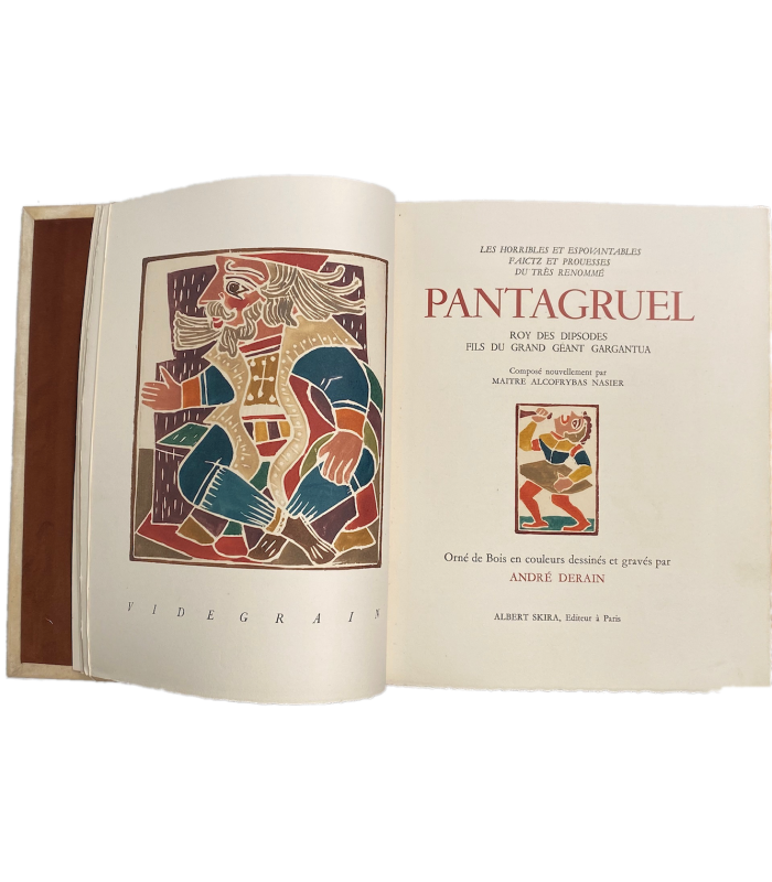 RABELAIS (François). Les Horribles et espouvantables faictz et prouesses du très renommé Pantagruel,... Bois par André Derain.