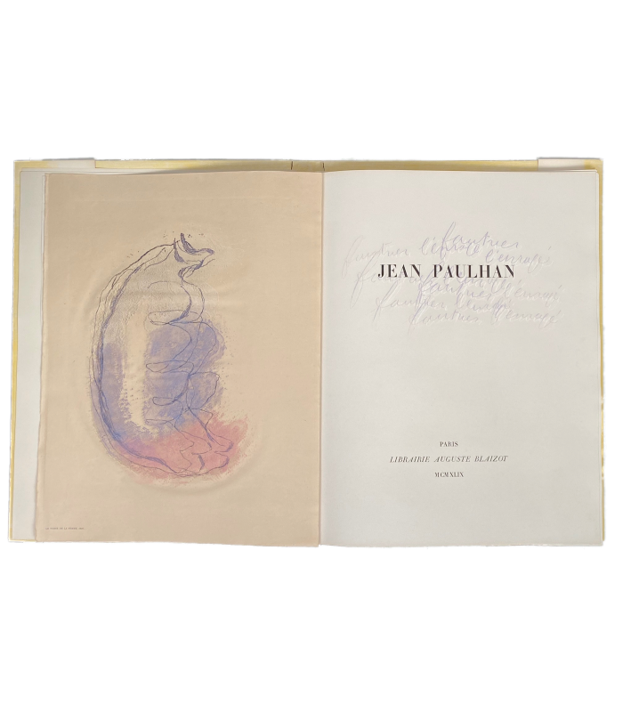 PAULHAN (Jean). Fautrier l'Enragé. Gravures originales de Jean Fautrier. Edition originale.