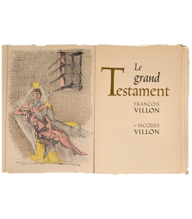 VILLON (François). Le Grand testament. Lithographies originales de Jacques Villon.