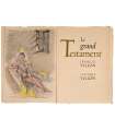 VILLON (François). Le Grand testament. Lithographies originales de Jacques Villon.