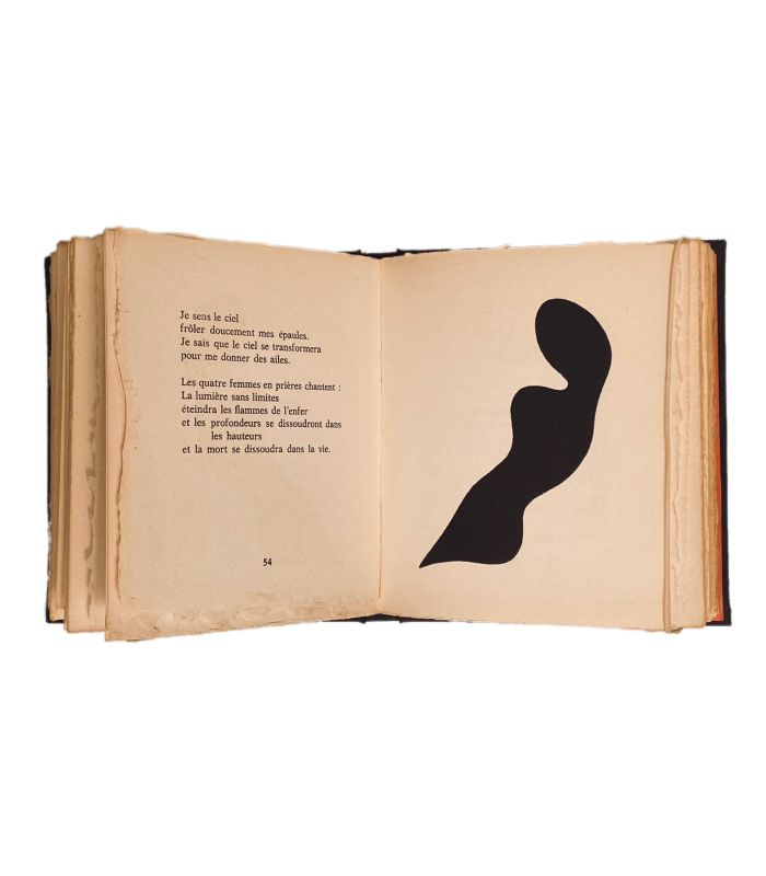 [ARP (Jean)] L'Ange et la rose. 12 dessins inédits de l'auteur. Edition originale.