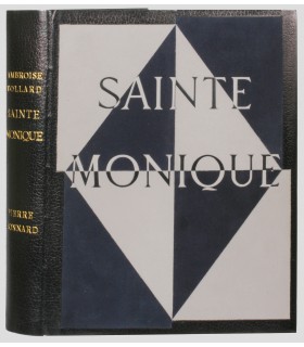 VOLLARD (Ambroise). Sainte Monique. Edition originale illustrée par Pierre Bonnard. Reliure de Pierre-Lucien Martin.