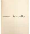 LINHARTOVA (Véra). Intervalles. Edition originale. Couverture illustrée d'une sérigraphie..
