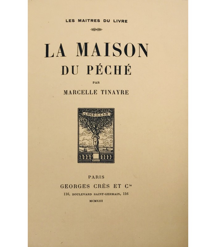 TINAYRE (Marcelle). La Maison du péché. Illustrations par Vibert. Édition originale.