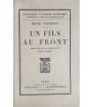 WHARTON (Edith). Un fils au front. Roman traduit de l'anglais par Paul Alfassa. Edition originale.