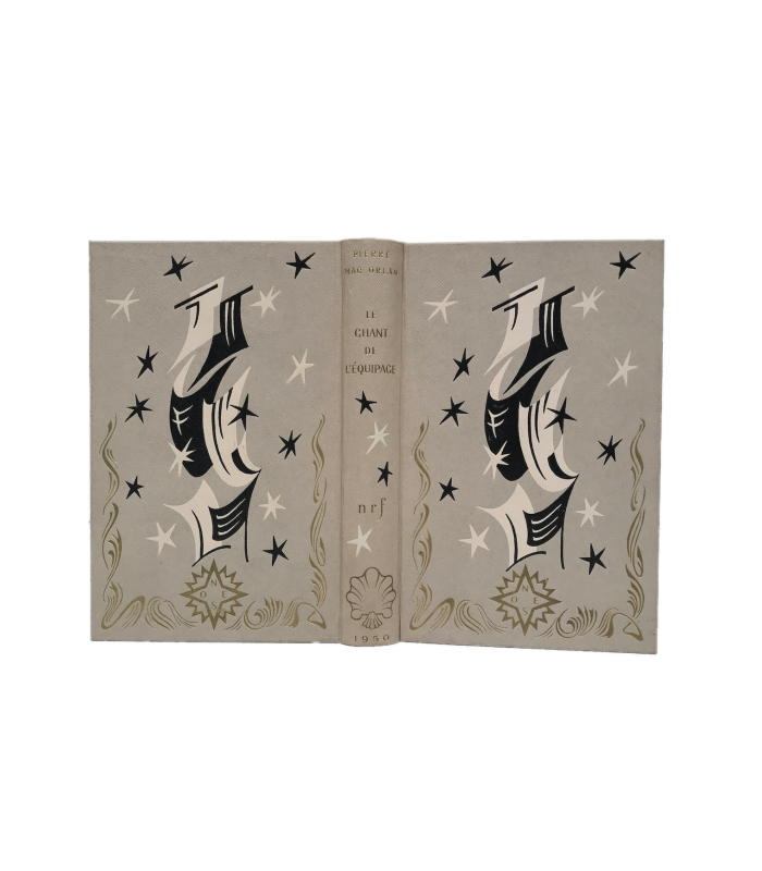 MAC ORLAN (Pierre). Le Chant de l'équipage. Cartonnage NRF relié d'après une maquette de Paul Bonet.