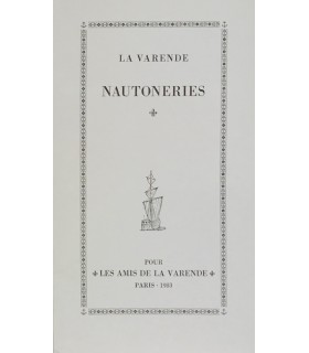 LA VARENDE (Jean de). Nautoneries. Edition originale de ce recueil réunissant deux nouvelles maritimes.