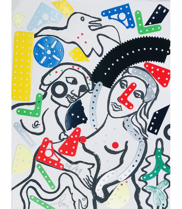 VERDET (André). Comme Le Comme Dans Son Comme. Illustrations d'Enrico Baj. Edition originale