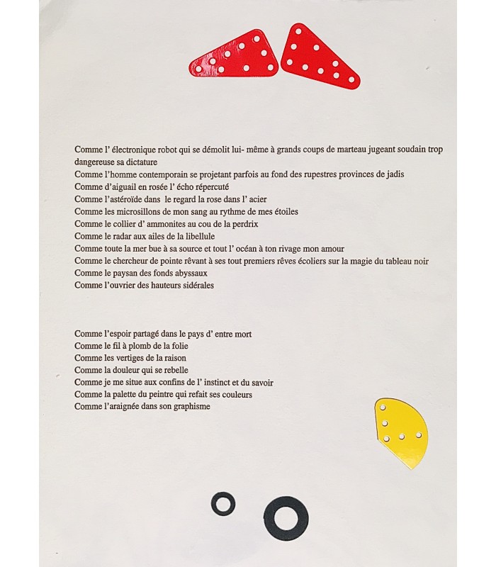 VERDET (André). Comme Le Comme Dans Son Comme. Illustrations d'Enrico Baj. Edition originale