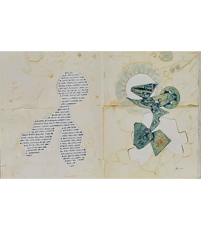 BUTOR (Michel). Chronique des astéroïdes. Edition originale, illustrée de 7 graphisculptures originales par Paolo Boni.