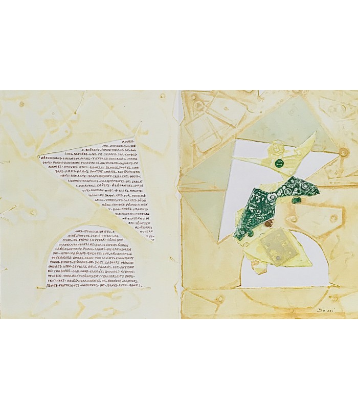 BUTOR (Michel). Chronique des astéroïdes. Edition originale, illustrée de 7 graphisculptures originales par Paolo Boni.