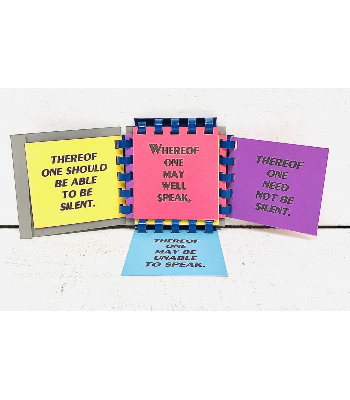 CROMBIE (John). Whereof... Thereof... Edition originale en anglais. Tirage unique limité à 120 exemplaires sur papier fort gris.