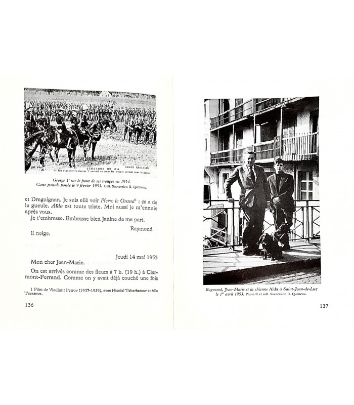 QUENEAU (Raymond). Cher monsieur-Jean-Marie-mon fils. Lettres 1938-1971. Edition originale.