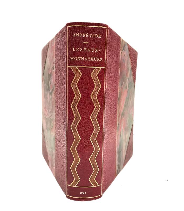 GIDE (André). Les Faux-monnayeurs. Roman. Reliure de Franz. Edition originale.