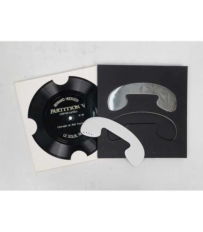 HEIDSIECK (Bernard). Partition V. Poèmes partition. Edition originale. Livre-objet de Ruth Francken.