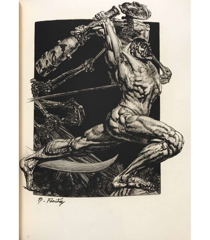 MIRBEAU (Octave). Le Jardin des supplices. Eaux-fortes originales de Raphaël Freida. Reliure décorée de Trinckvel.