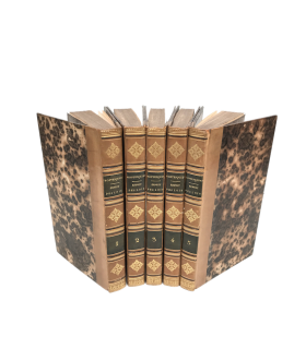 MONTESQUIEU. De l'esprit des lois. 5 volumes. Reliures de Thouvenin.