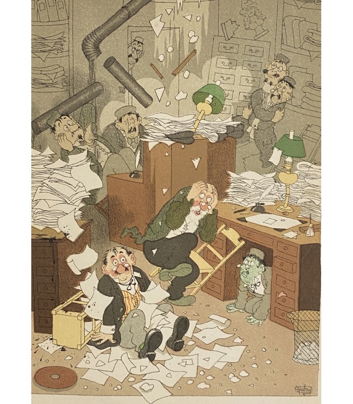 COURTELINE (Georges).  Messieurs les Ronds-de-cuir. Tableau-roman de la vie de bureau. Illustrations de Dubout.