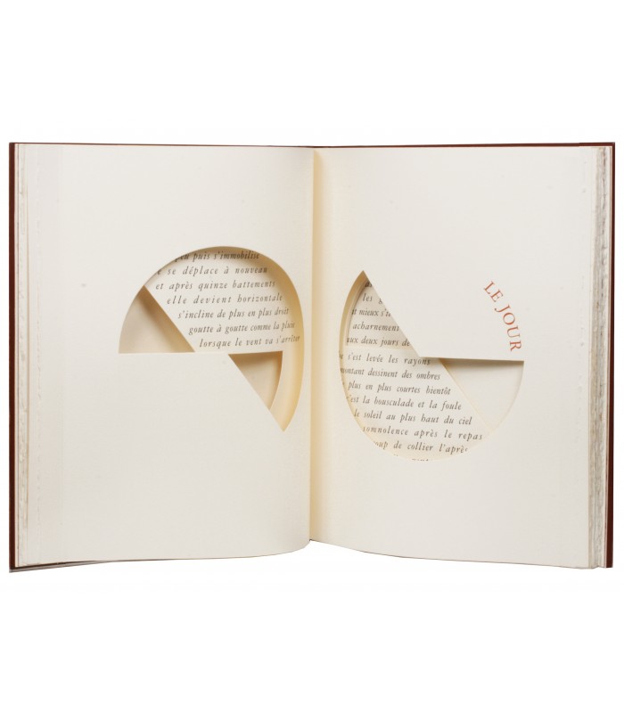 BUTOR (Michel). Forage. Edition originale ornée de bois gravés de Délias, et de photographies. Reliure de Brigitte Benoist.