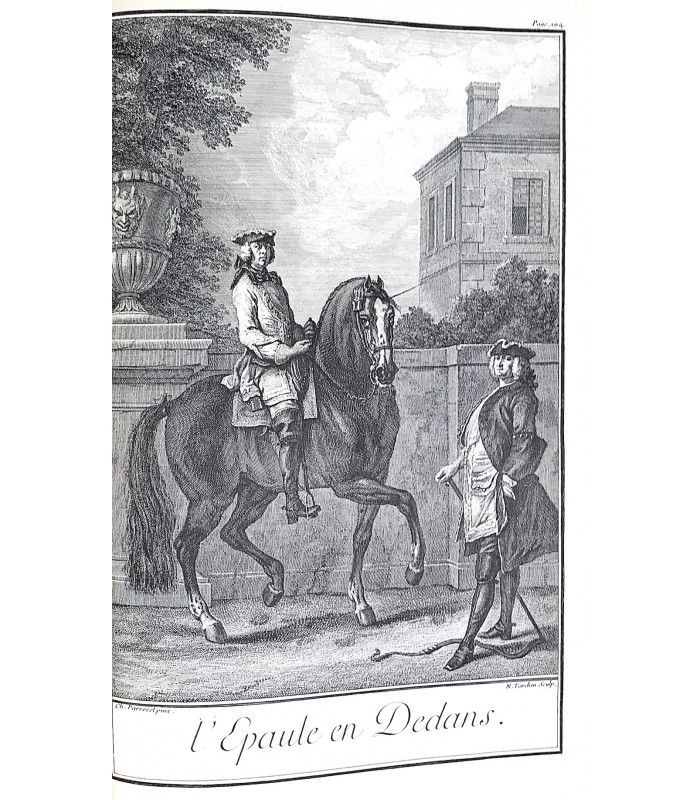 LA GUERINIERE (François Robichon de). Ecole de cavalerie. Illustrations gravées d'après Charles Parrocel.